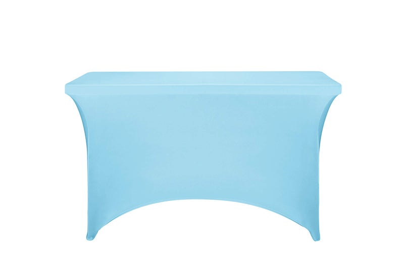 LZY Spandex Fitted Stretch Table Cover for 4ft or 6ft or 8ft Folding Table, Rectangular Cocktail Tablecloth, Perfect for Party or Banquet - Image 2